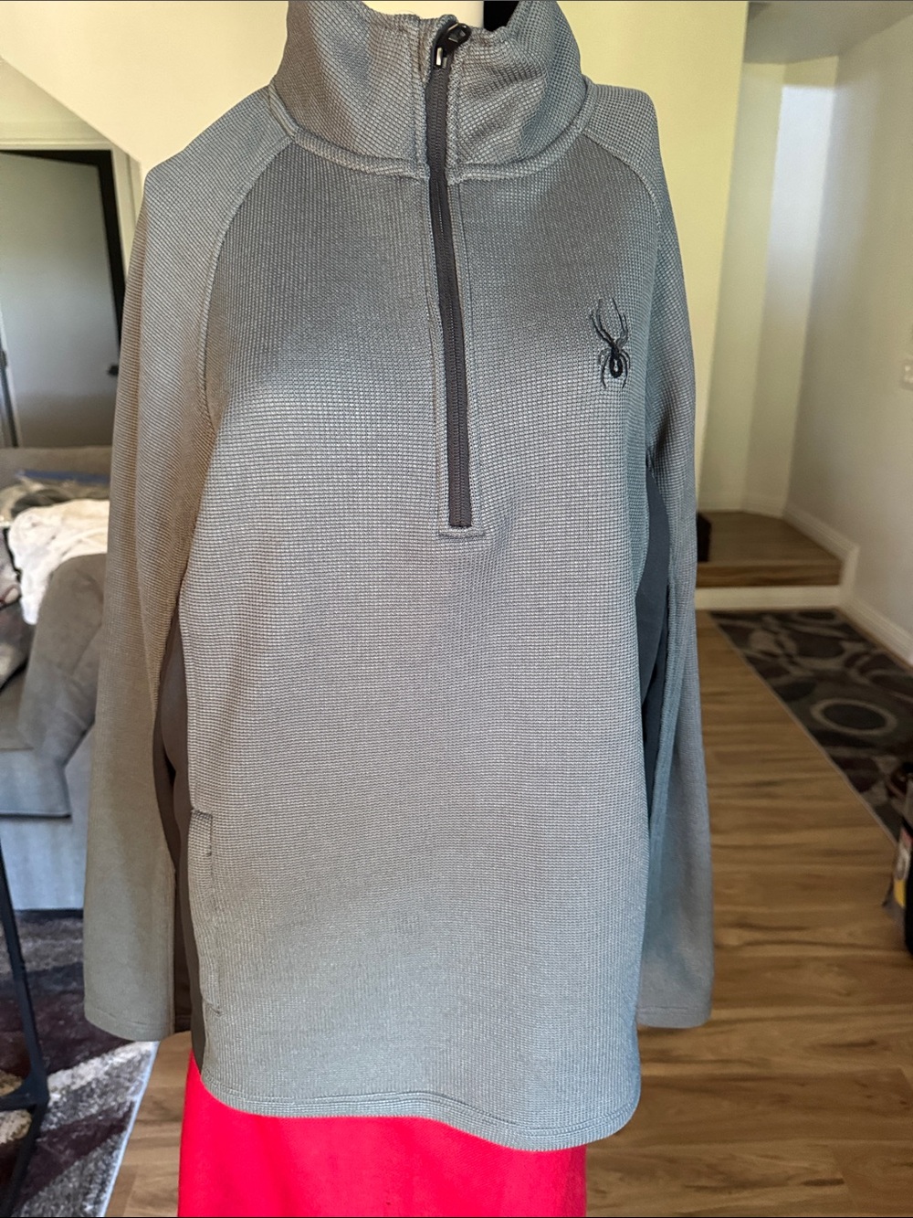 Spyder Heather Gray Half-Zip Pullover p13